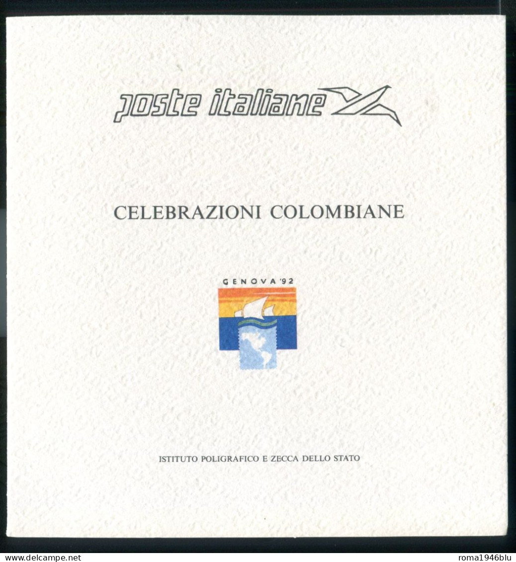 GENOVA 1992 CELEBRAZIONI COLOMBIANE ESPOSIZIONE MONDIALE DI FILATELIA TEMATICA - Erinnophilie