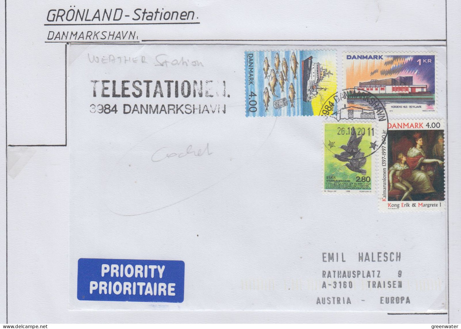 Greenland / Denmark Station  Danmarkshavn Telestationen  (KG163) - Stations Scientifiques & Stations Dérivantes Arctiques