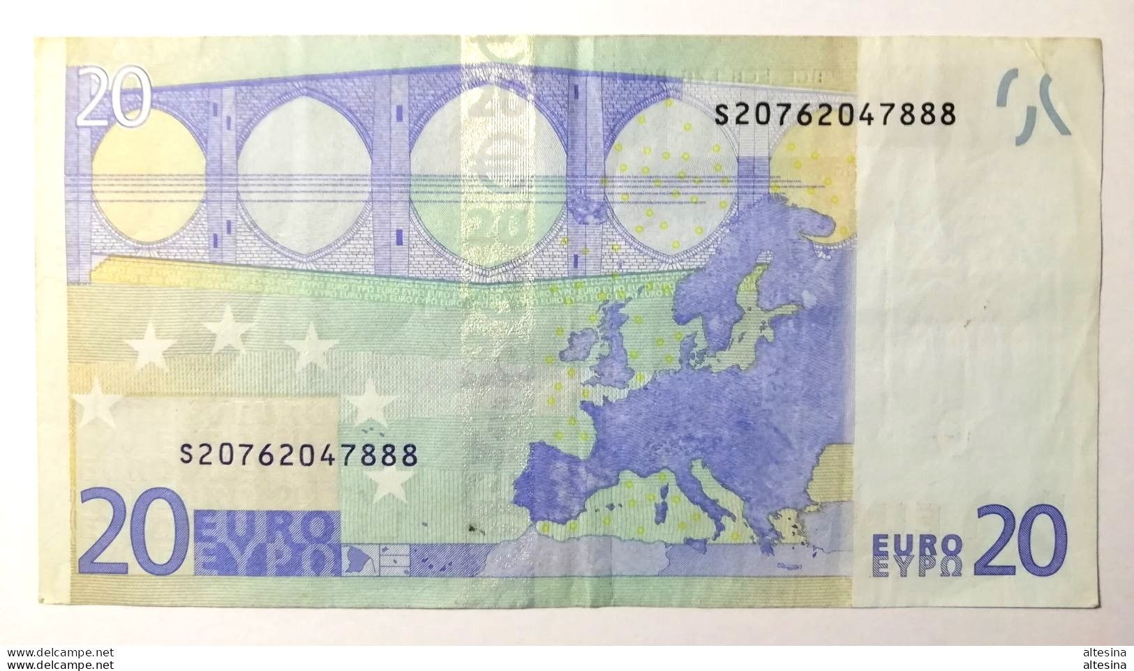 Very Rare 20 Euro Italia J017/S Trichet Circuliert. - 20 Euro
