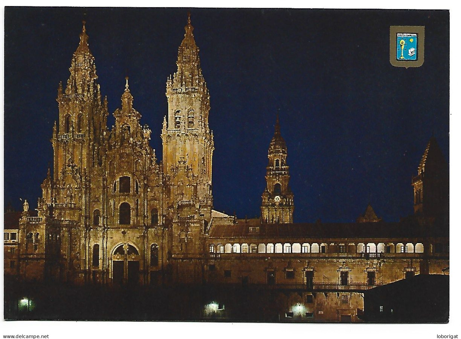 CATEDRAL, PLAZA DEL OBRADOIRO, NOCTURNA .- SANTIAGO DE COMPOSTELA / GALICIA.- ( ESPAÑA ) - Santiago De Compostela