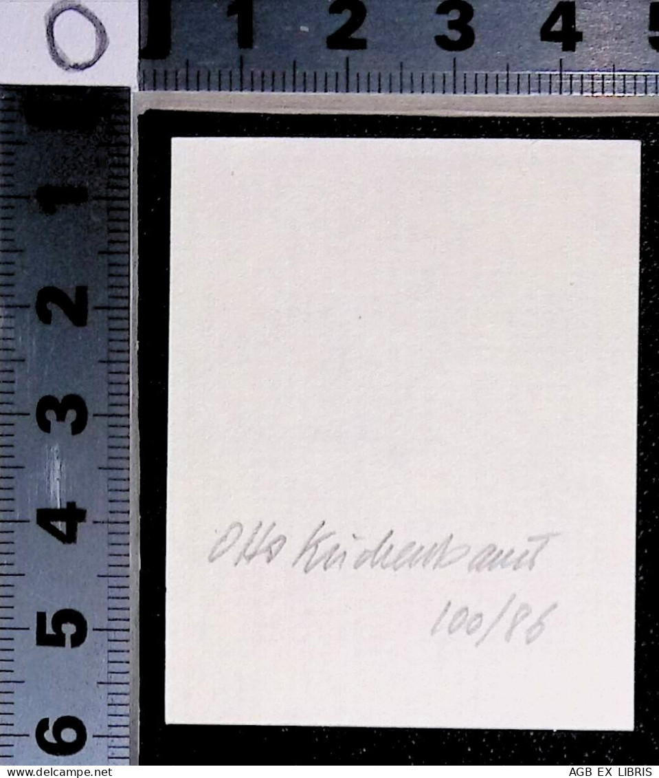 EX LIBRIS OTTO KUCHENBAUER Per INGEBORG KUCHENBAUER 100/86 L27bis-F01 - Exlibris