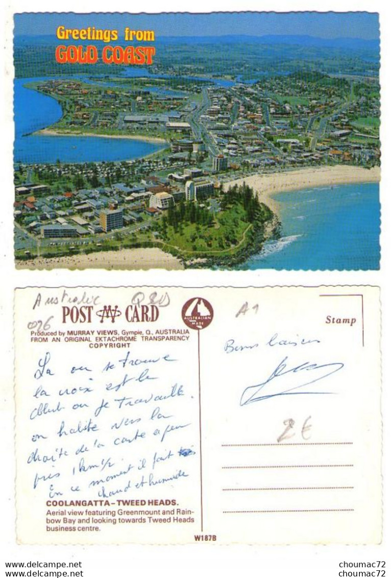 (Australie) QLD 026, Coolangatta, Tweed Heads, Aerial View - Autres & Non Classés