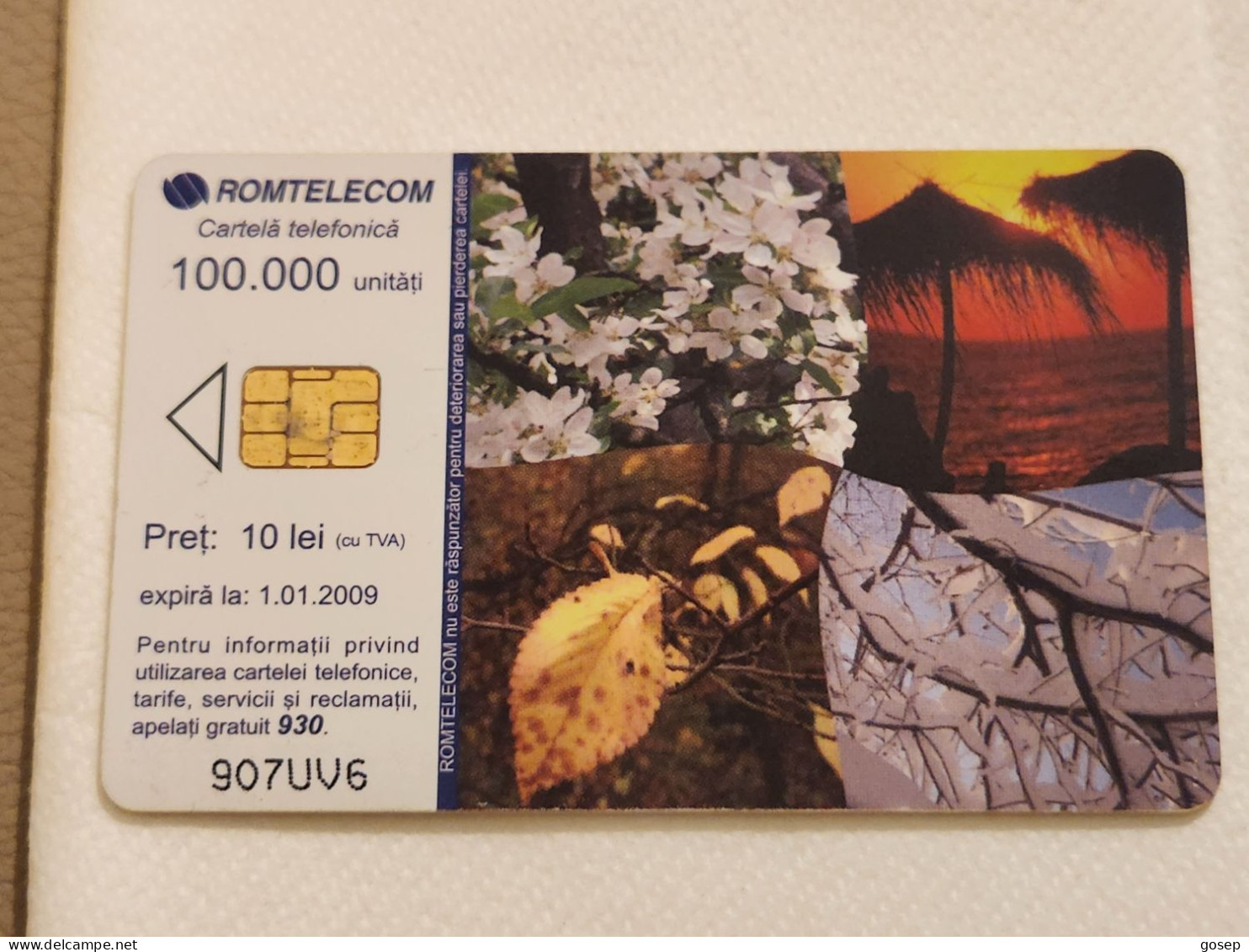 ROMANIA-(RO-ROM-0369D)-Calender-2007-(84)-(10 Lei)-(907UV6)-used Card+1card Prepiad Free - Roumanie