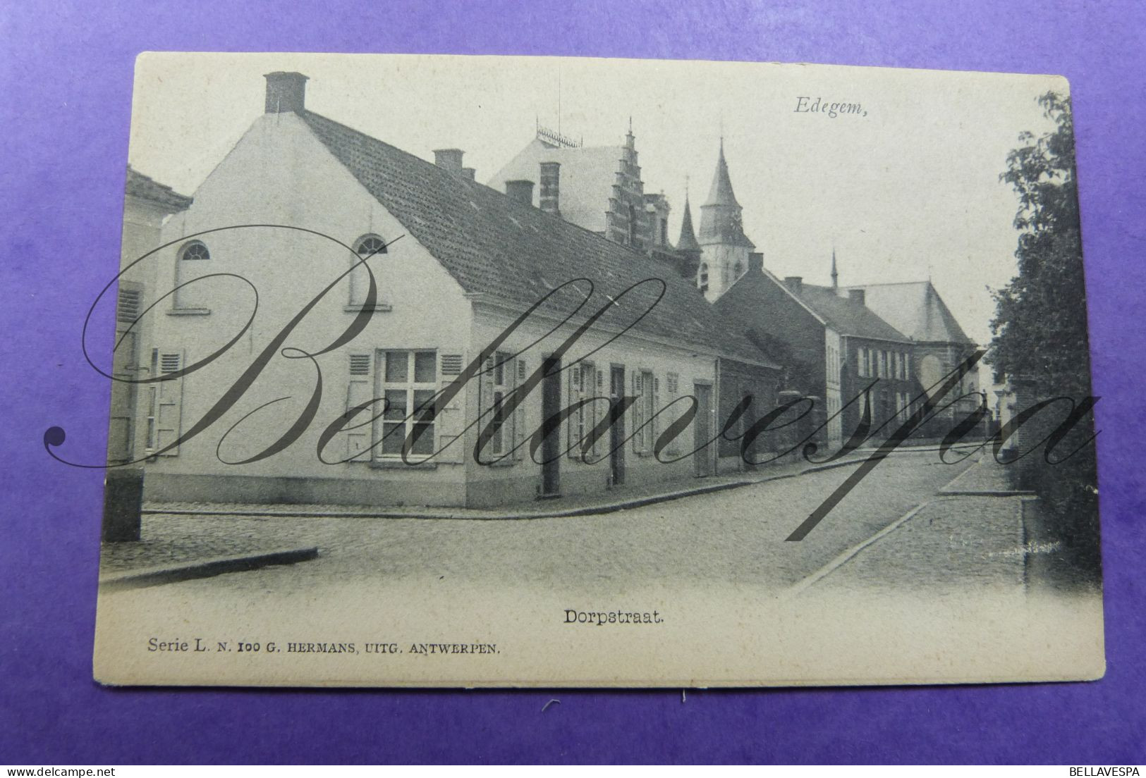 Edegem Dorpstraat Serie L. N° 100 Hermans Antwerpen. - Edegem