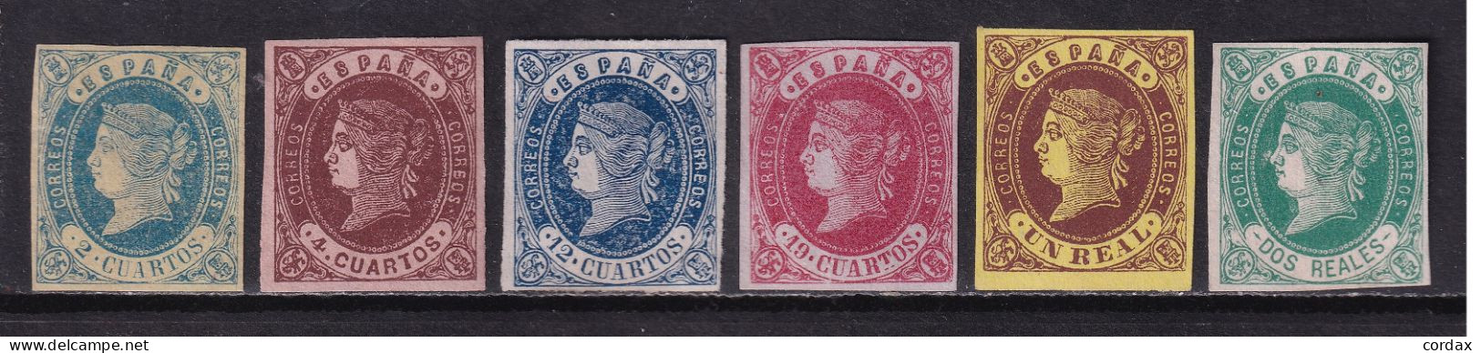 1862 ISABEL SERIE COMPLETA NUEVA. PRECIOSA +330 € - Postfris – Scharnier