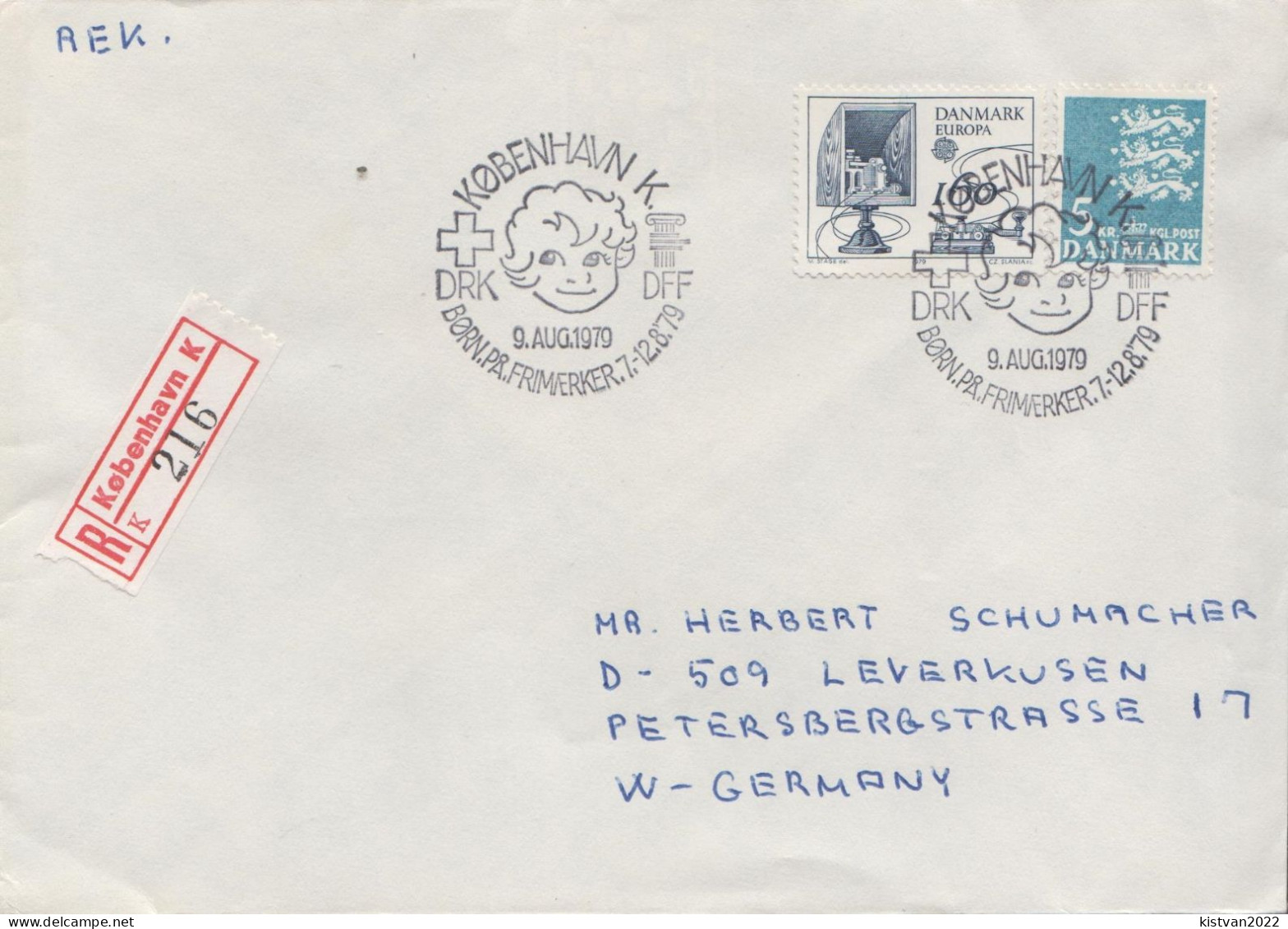 Postal History: Denmark R Cover - Covers & Documents