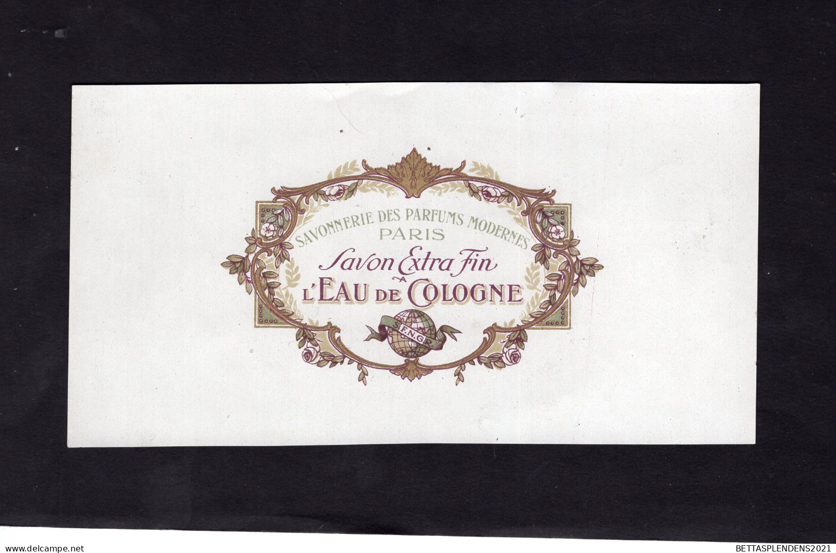 Etiquette Savonnerie Des Parfums Modernes - PARIS - Savon Extra Fin  à L'EAU DE COLOGNE - Labels