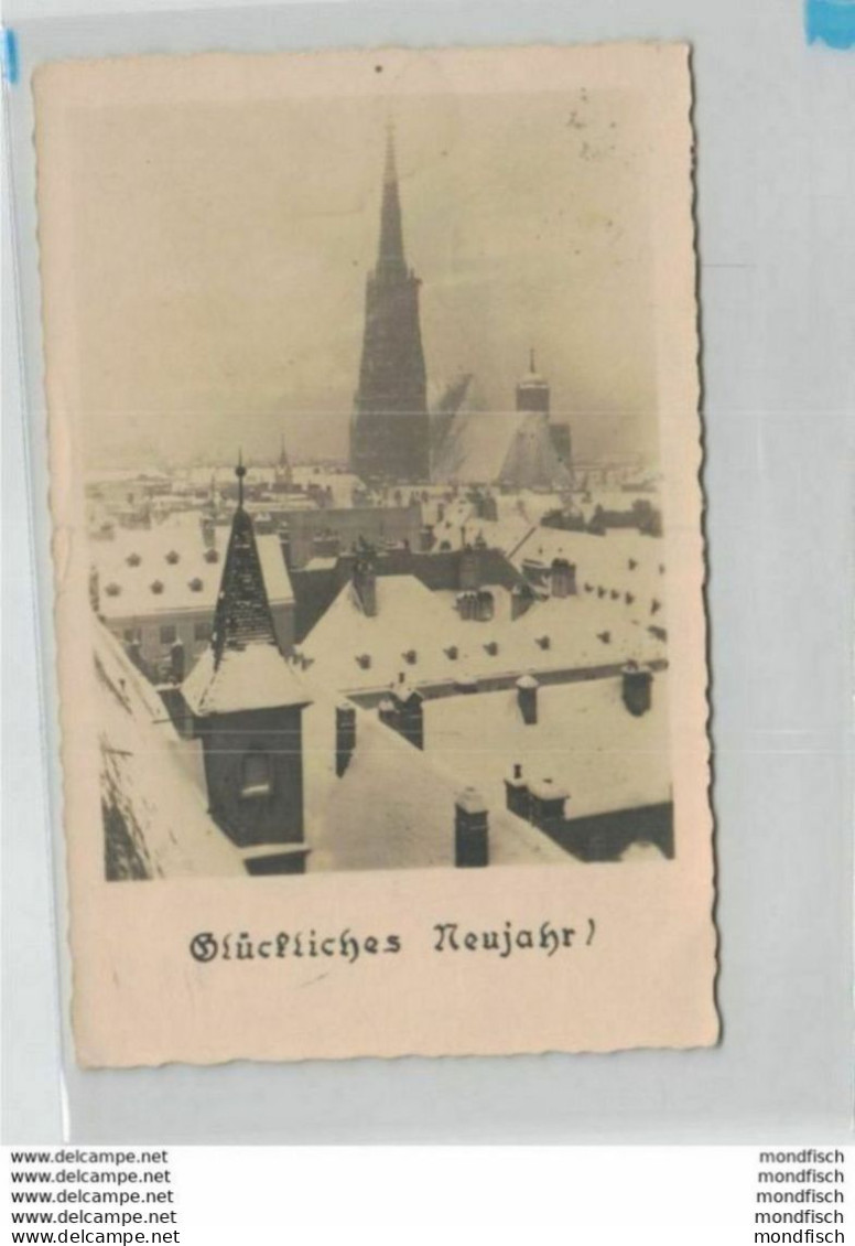 Wien - Dachlandschaft Im Winter Mit Stephansdom 1930 - Glückliches Neujahr - Stephansplatz