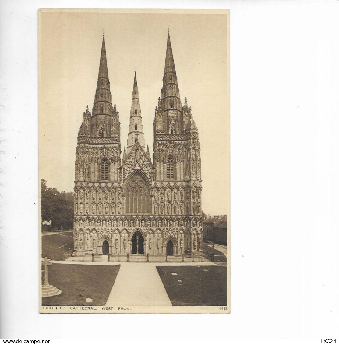 LICHFIELD CATHEDRAL. WEST FRONT. - Autres & Non Classés