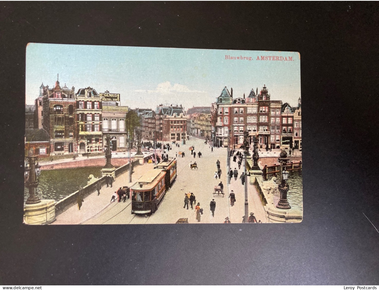 A518 Amsterdam Blauwbrug En Tram 1914 Mobilisatie - Amsterdam