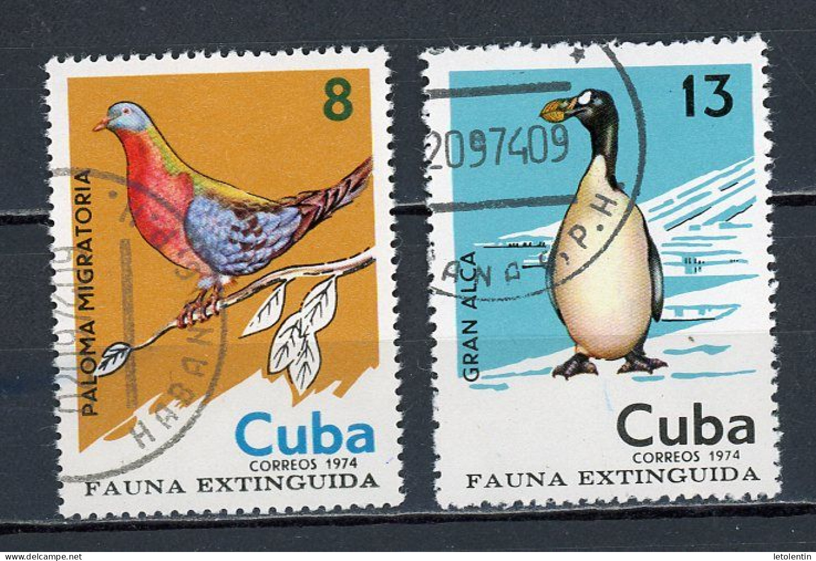 CUBA -  FAUNE  N°Yt 1790+1792 Obli. - Gebruikt