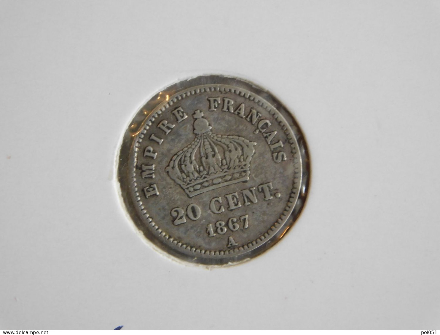 France 20 Centimes 1867 A (426) - 20 Centimes