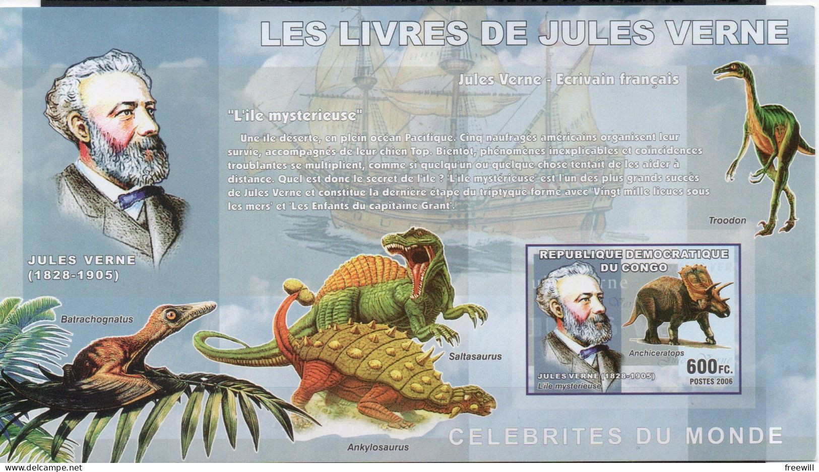 Congo-Kinshasa Jules Verne XXX 2006 - Mint/hinged