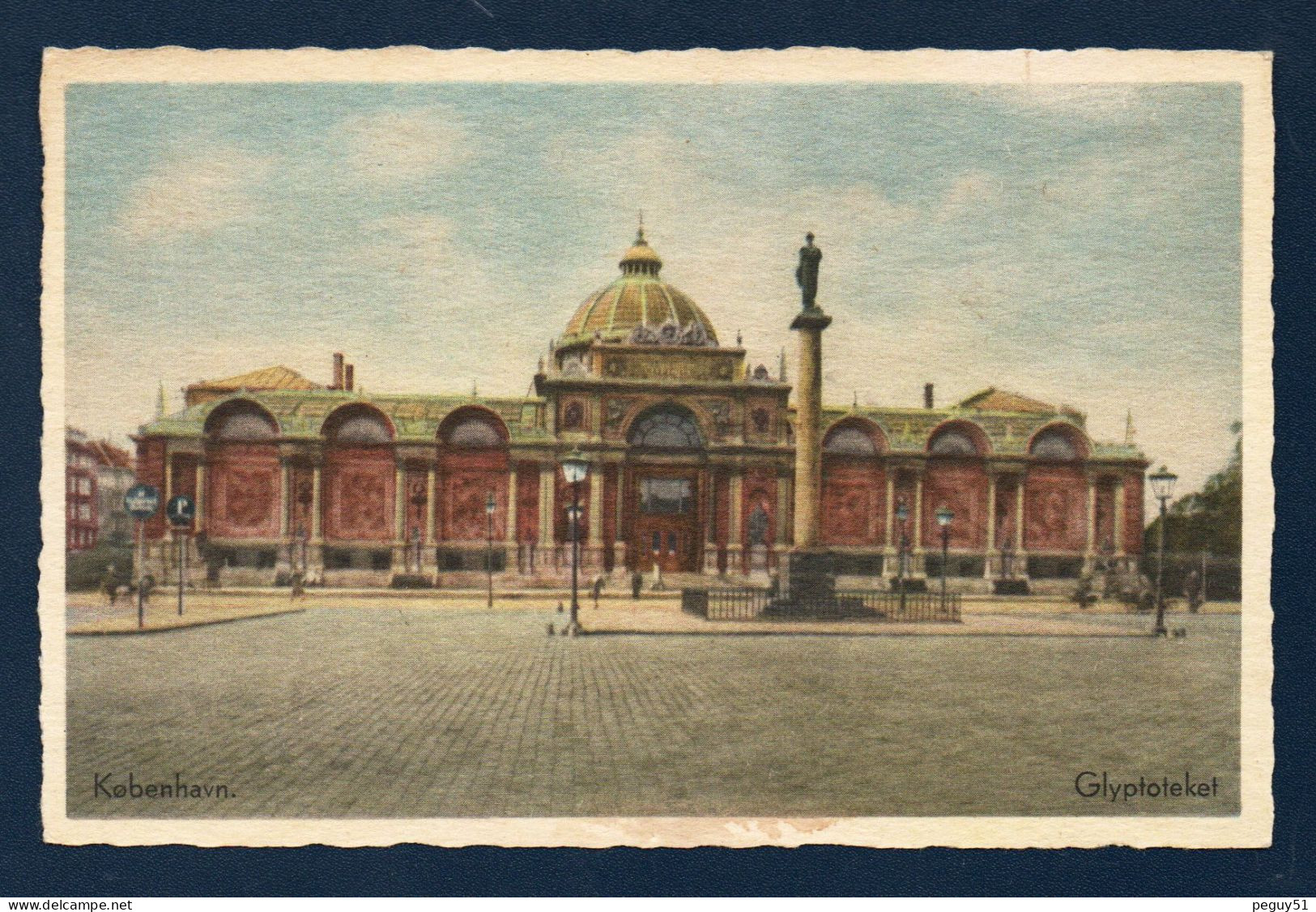 Copenhague. Place Et Colonne Dante. Musée  Glyptoteket.  ( Carl Jacobsen, Brasserie Carlsberg). - Danemark