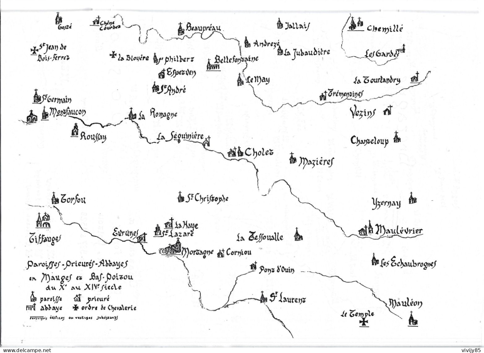 49 -CHOLET-Livre/plaquette " La région Choletaise au teps des 1ers Capéciens "-THOARS-CHEMILLE-CLISSON-POUZAUGES-TIFFAUG