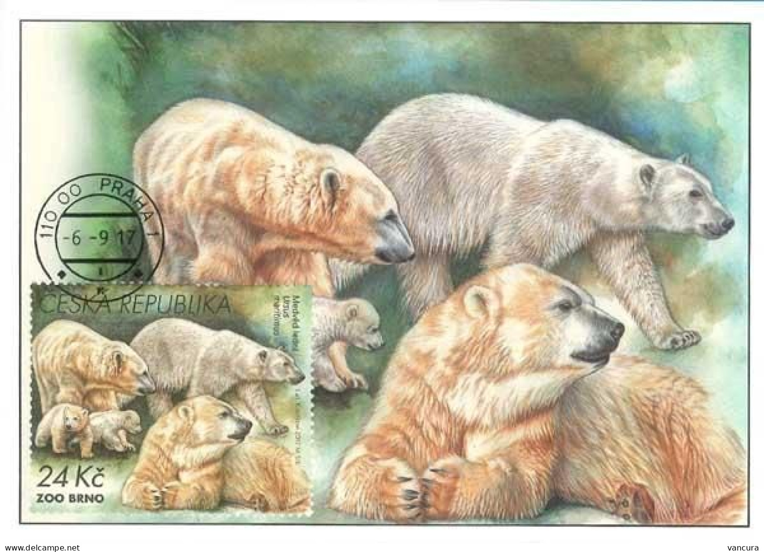 CM 938 Czech Republic Zoological Gardens II 2017 Polar Bear - Bears