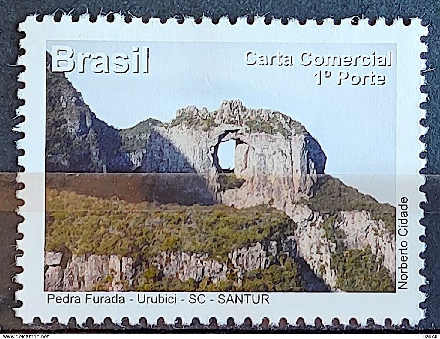 C 3170 Brazil Depersonalized Stamp Santa Catarina Charms Tourism 2012 Holed Stone Ubirici - Personalisiert