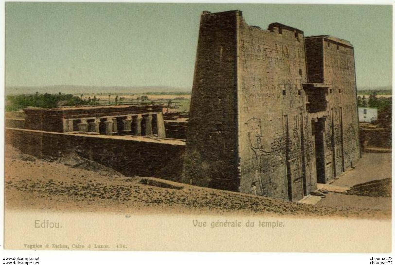 (Egypte) 012, Edfou, Vergnios & Zachos 434, Vue Générale Du Temple, Non Voyagée, TB - Idfu