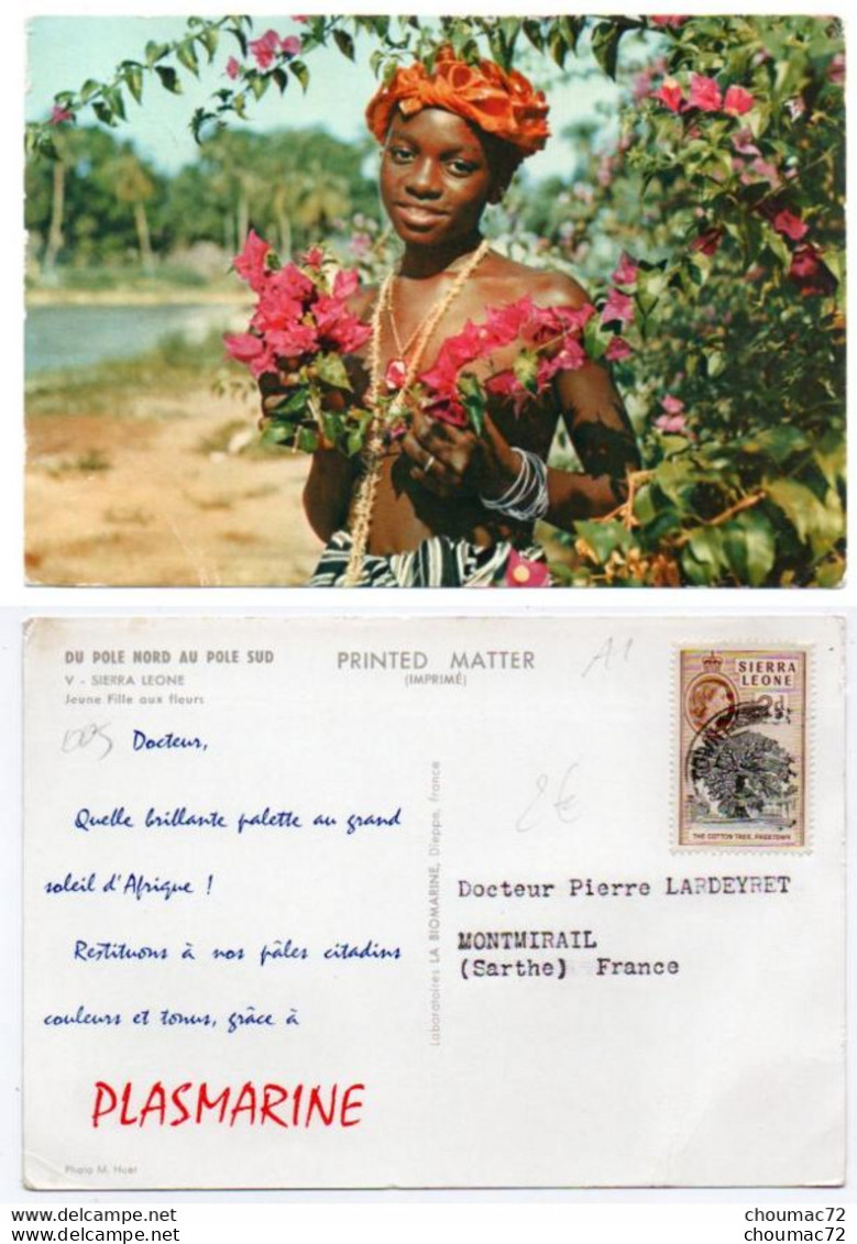 GF Sierra Leone 005, Jeune Fille Aux Fleurs, état - Sierra Leona