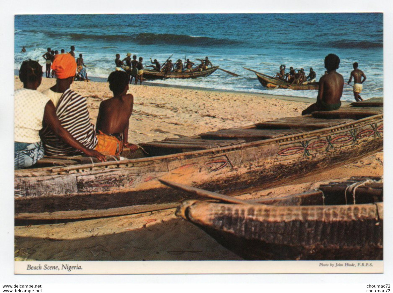GF (Nigeria) 012, John Hinde 2NG71, Beach Scene - Nigeria