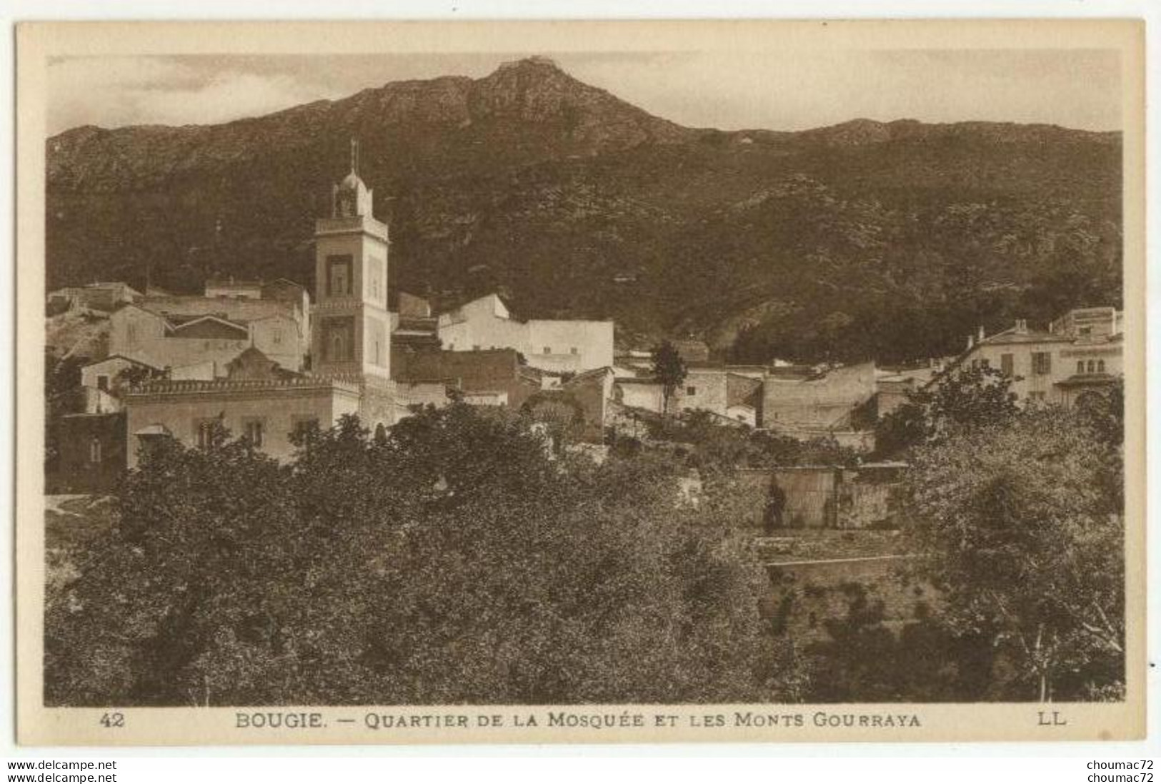 (Algérie) Bougie 009, LL 42, Quartier De La Mosquée Te Les Monts Gourraya - Bejaia (Bougie)