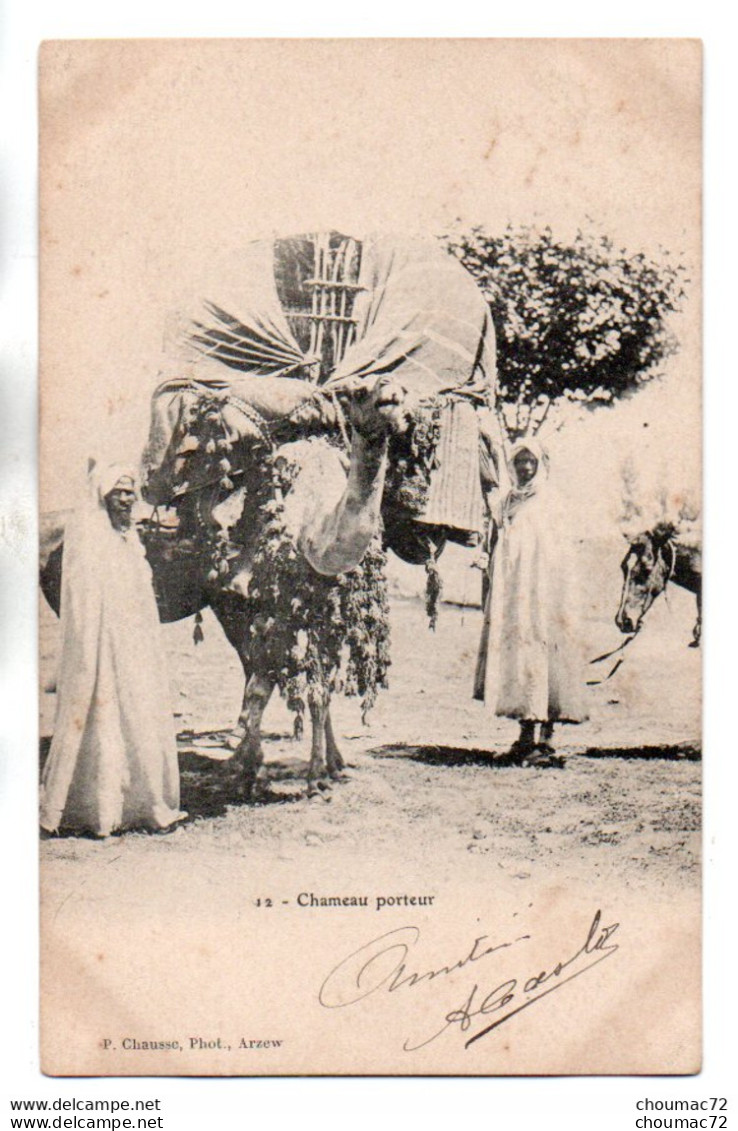 (Algérie) 095, Chausse Phot 12, Chameau Porteur, Dos Non Divisé - Métiers
