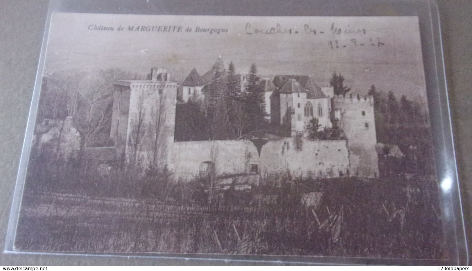 COUCHES LES MINES CHATEAU MARGUERITE DE BOURGOGNE 1927 - Altri & Non Classificati