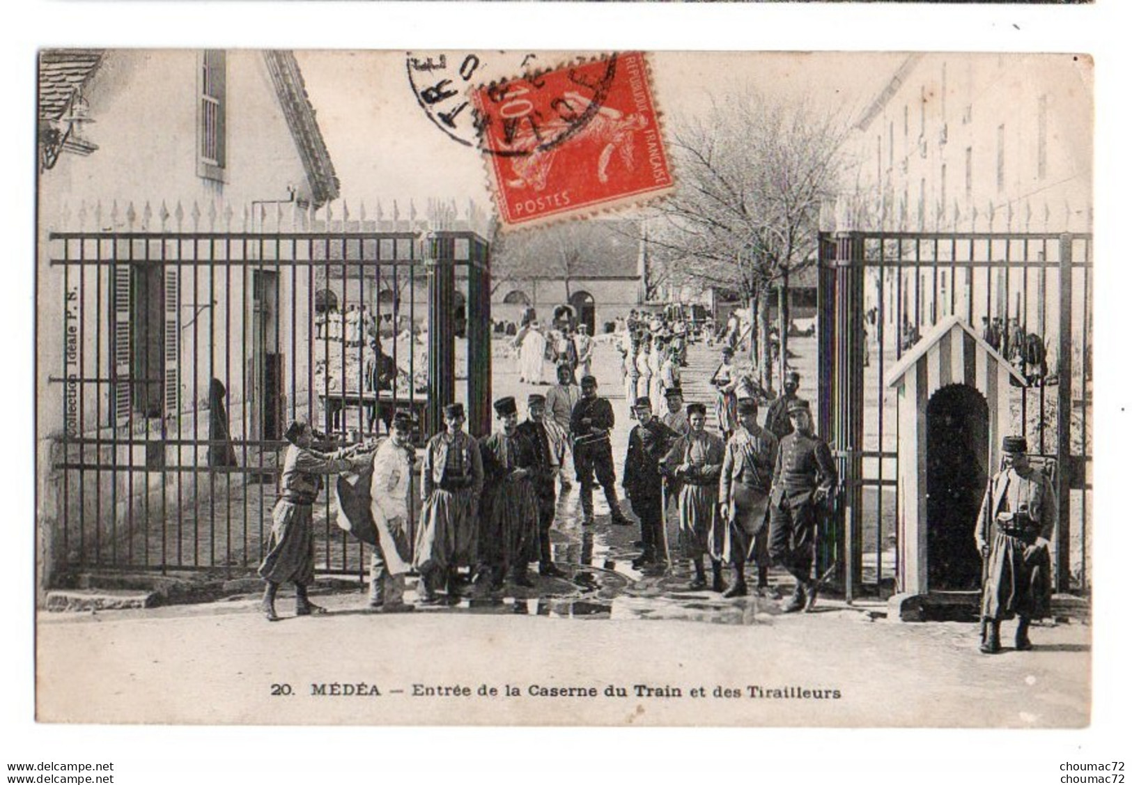 (Algérie) 546, Médéa, Entrée De La Caserne Du Train Et Des Tirailleurs - Medea