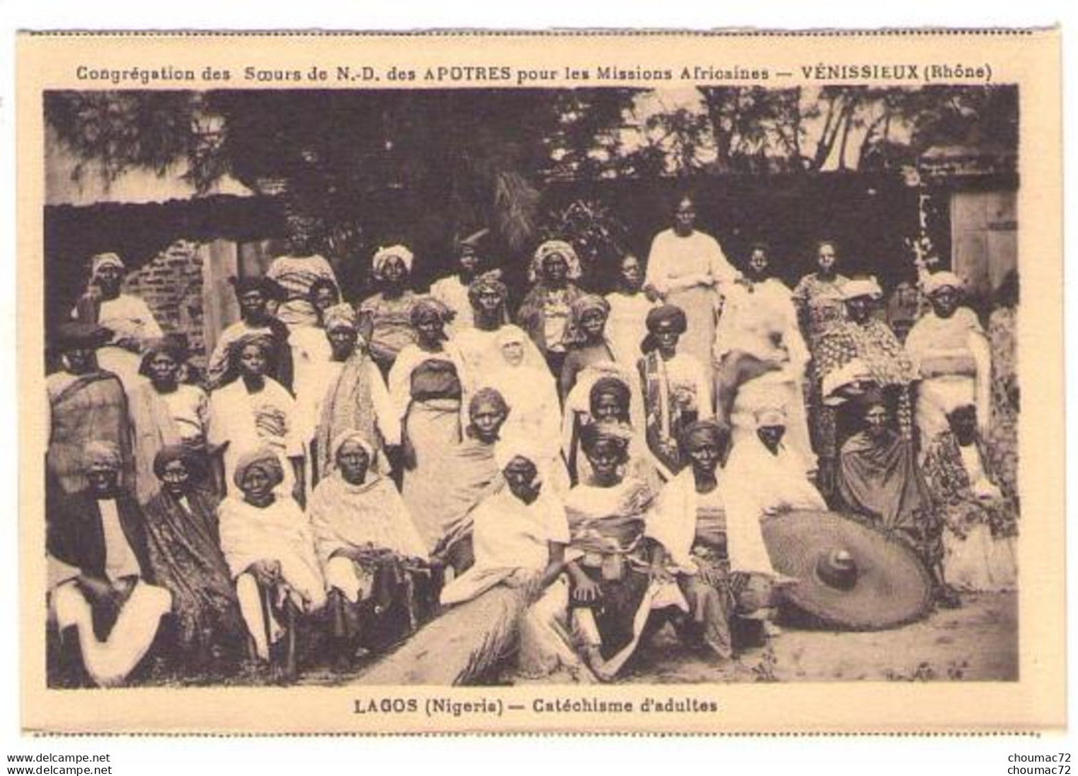 (Nigeria) 002, Lagos Cathéchisme D'adultes, ND Des Apotres Vénissieux, D'un Carnet - Nigeria