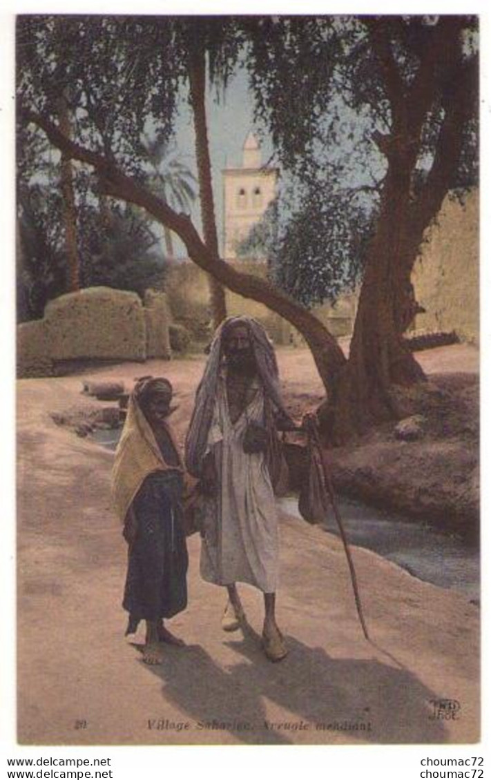 (Algérie) 043, Métiers, ND Phot 20, Village Saharien, Aveugle Mendiant - Professions