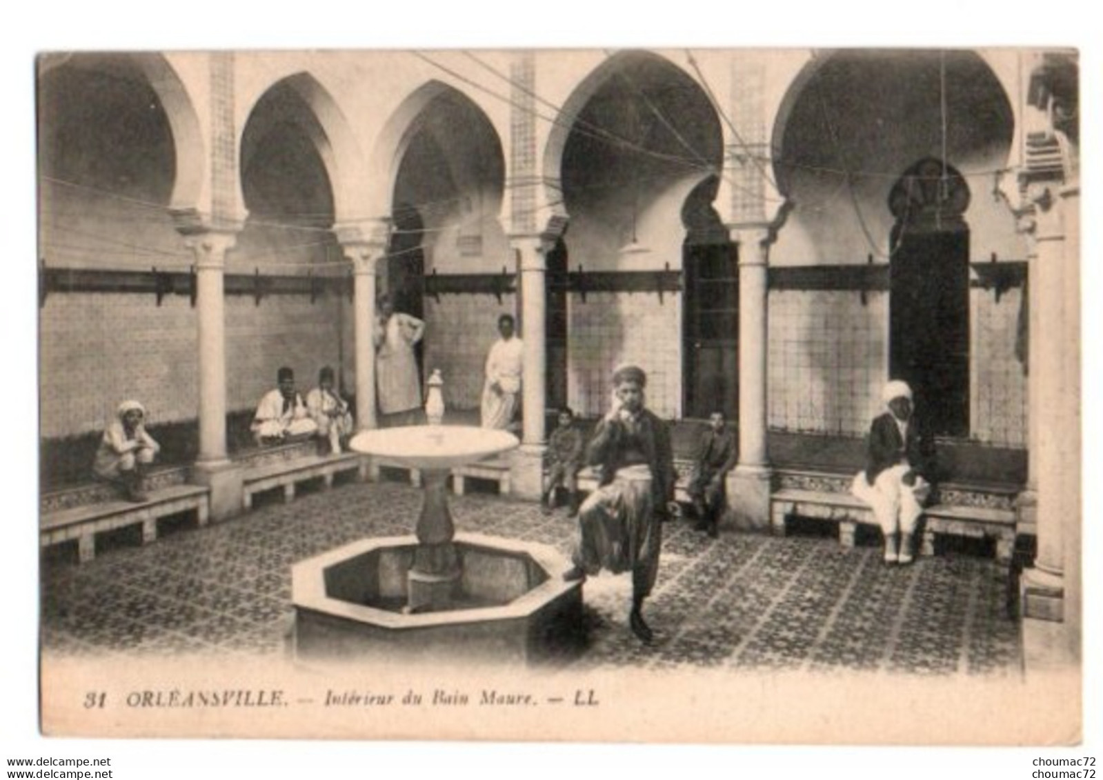 (Algérie) 368, Orleansville, LL 31, Intérieur Du Bain Maure - Chlef (Orléansville)