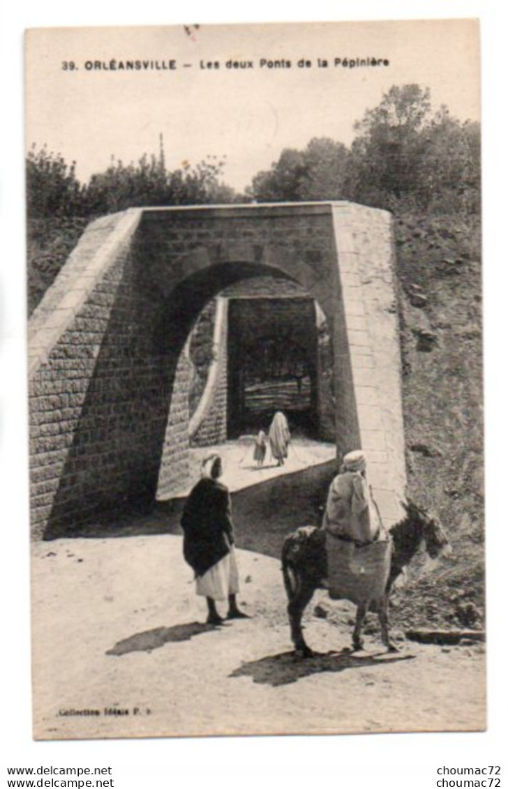 (Algérie) 367, Orleansville, Collection Ideale PS 39, Les Deux Ponts De La Pepiniere - Chlef (Orléansville)