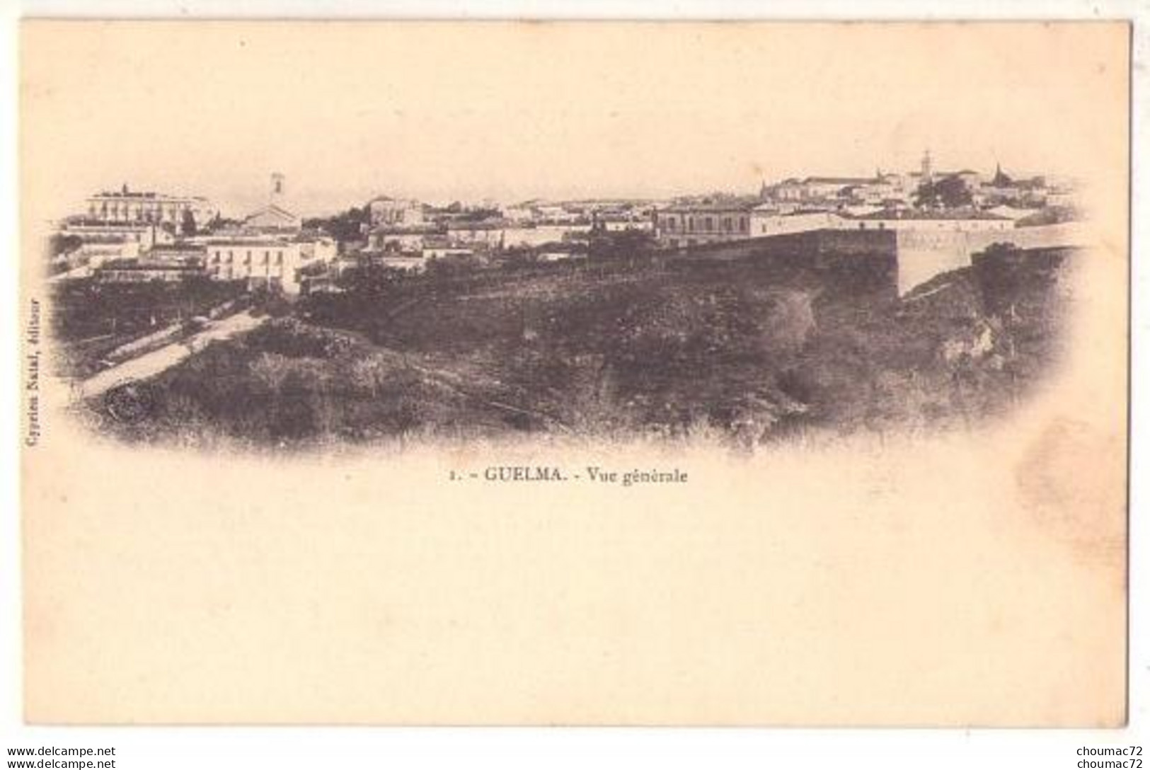 (Algérie) 235, Guelma, Nataf 1, Vue Générale, Dos Non Divisé - Guelma