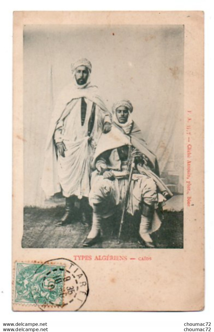 (Algérie) 060, Antonin FA 35?7, Types Algériens, Caids, Dos Non Divisé - Mannen