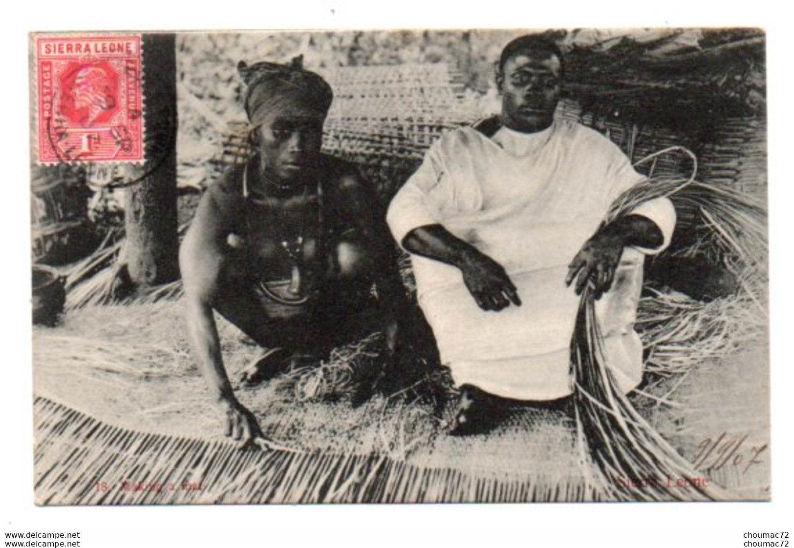 Sierra Leone 004, Paris & Co 18, Making A Mat, état - Sierra Leone