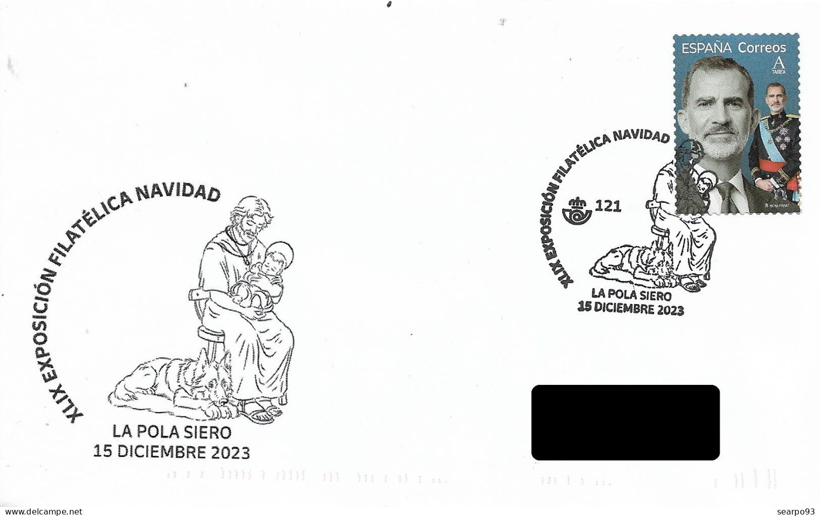 SPAIN. POSTMARK. CHRISTMAS. LA POLA DE SIERO (ASTURIAS). 2023 - Sonstige & Ohne Zuordnung