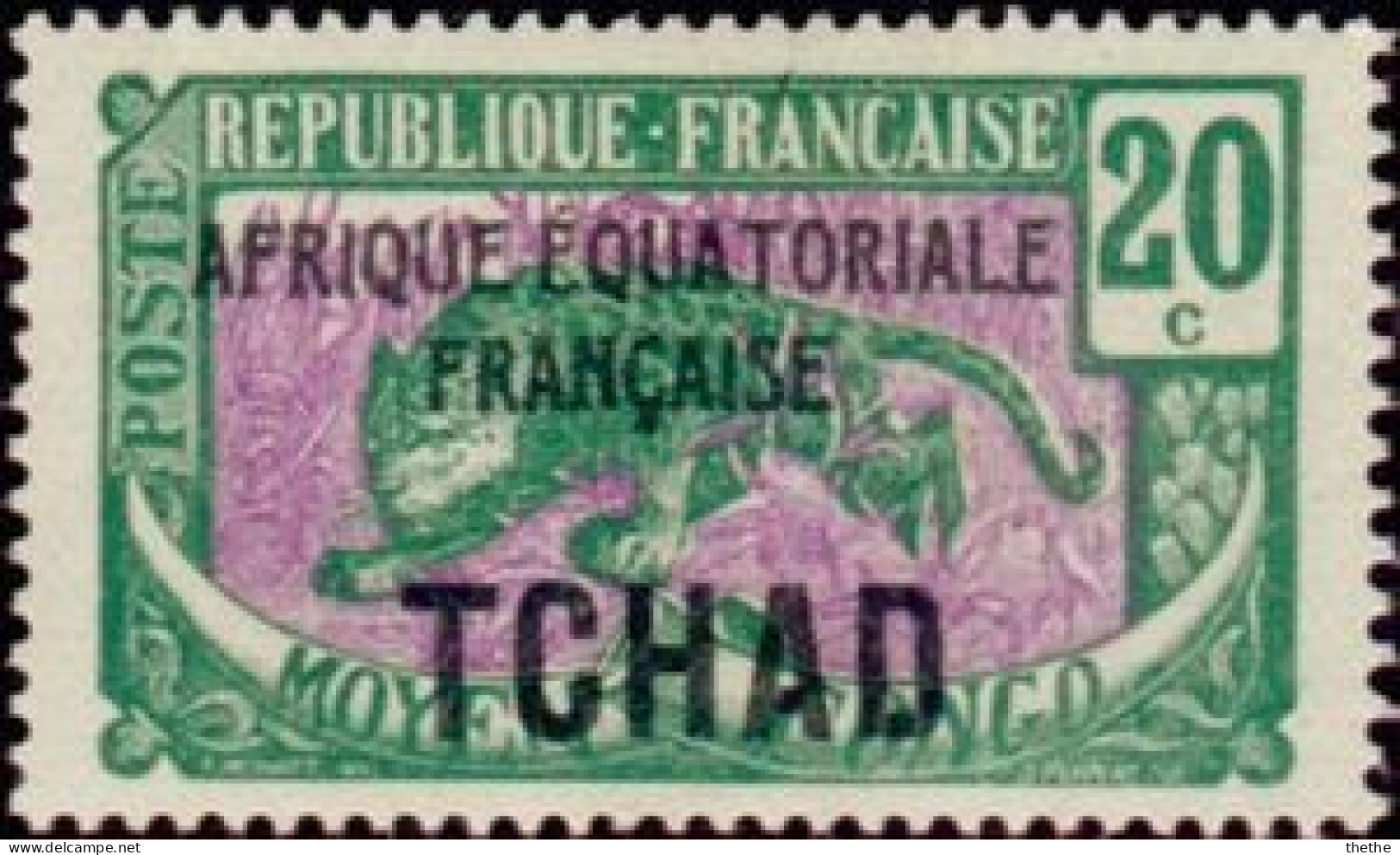 TCHAD - Léopard (Panthera Pardus) En Surimpression - Unused Stamps
