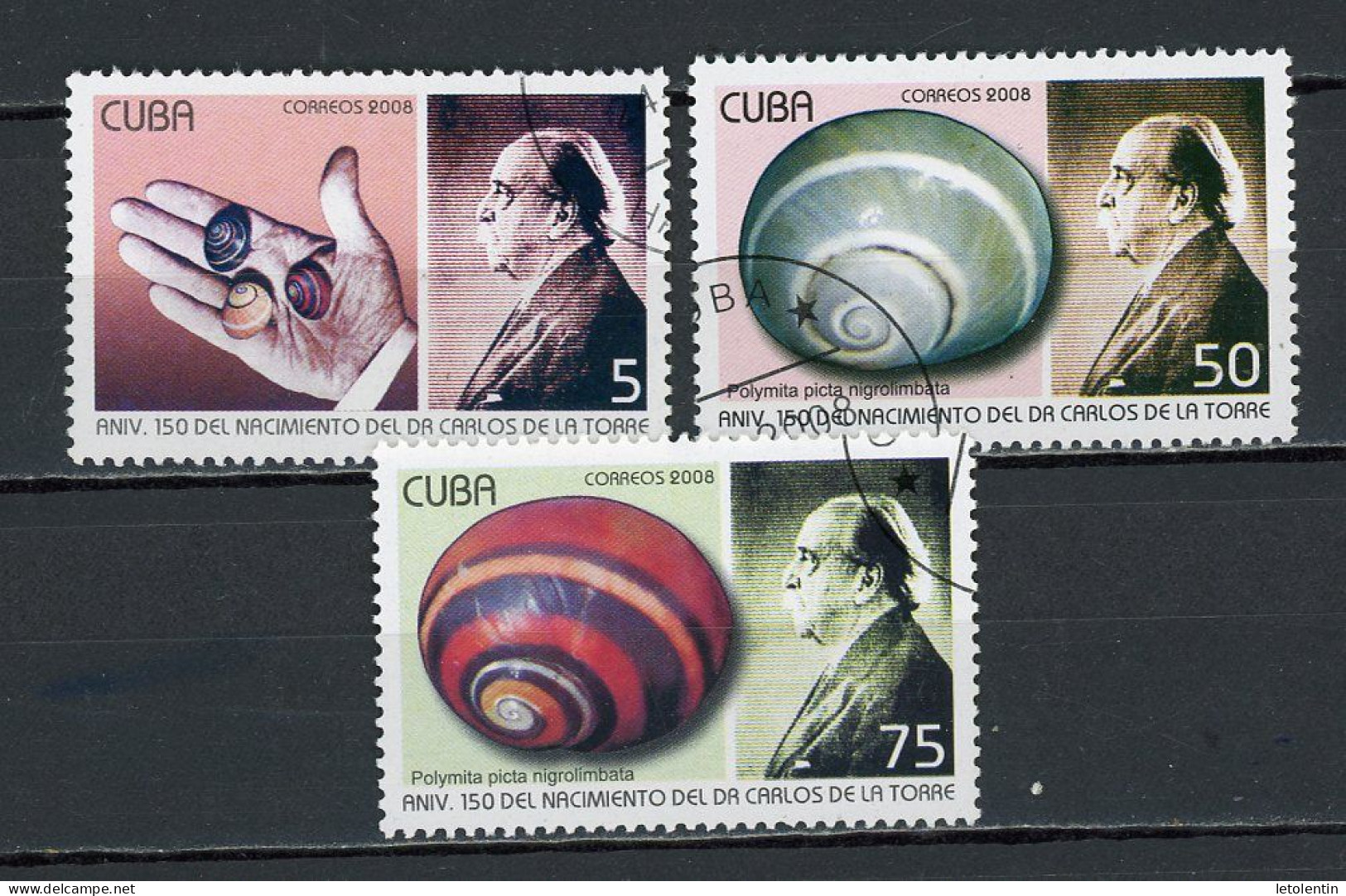 CUBA -  CÉLÉBRITÉ  N°Yt 4586+4589+4590 Obli. - Gebraucht