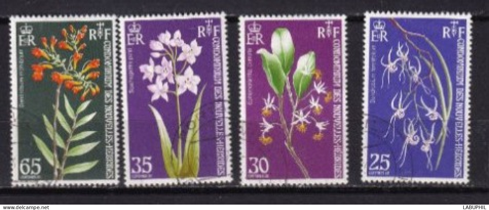 NOUVELLES HEBRIDES Dispersion D'une Collection Oblitéré Et Mlh    1973 Fleurs - Gebraucht