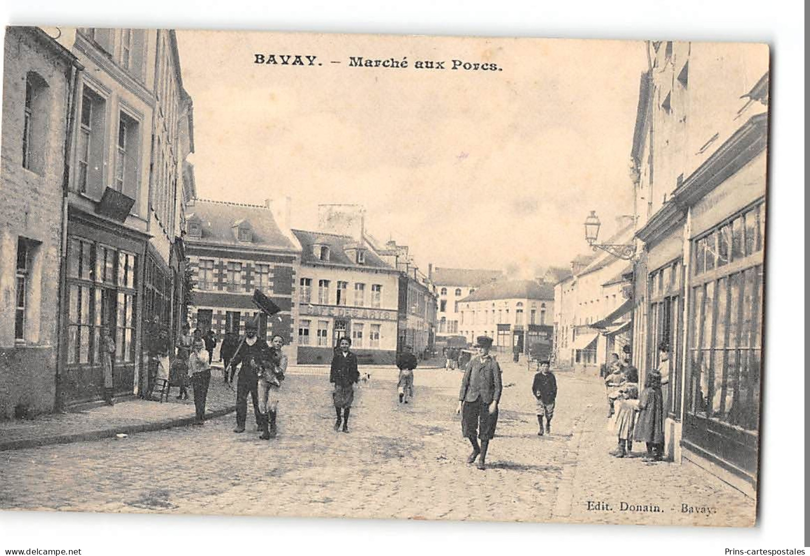 CPA 59 Bavay Marché Aux Porcs - Bavay