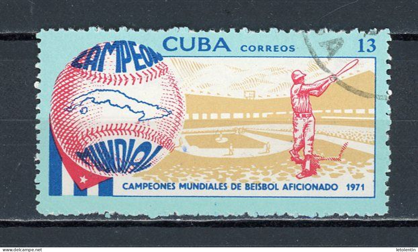 CUBA -  BASE-BALL  N°Yt 1534 Obli. - Used Stamps