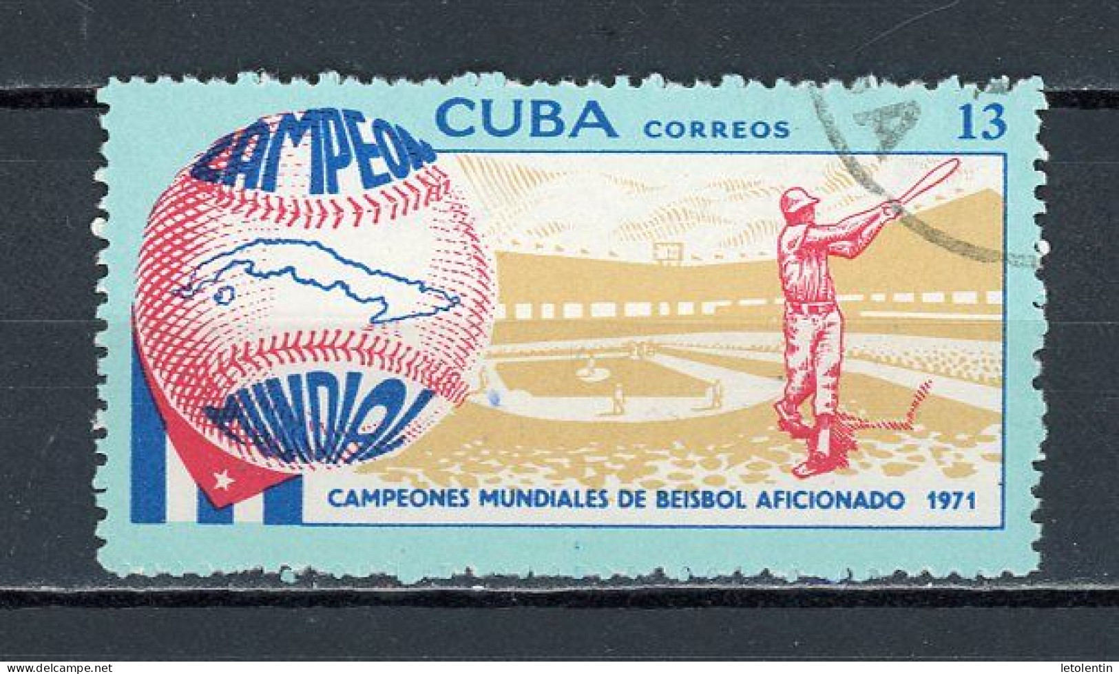 CUBA -  BASE-BALL  N°Yt 1534 Obli. - Usati