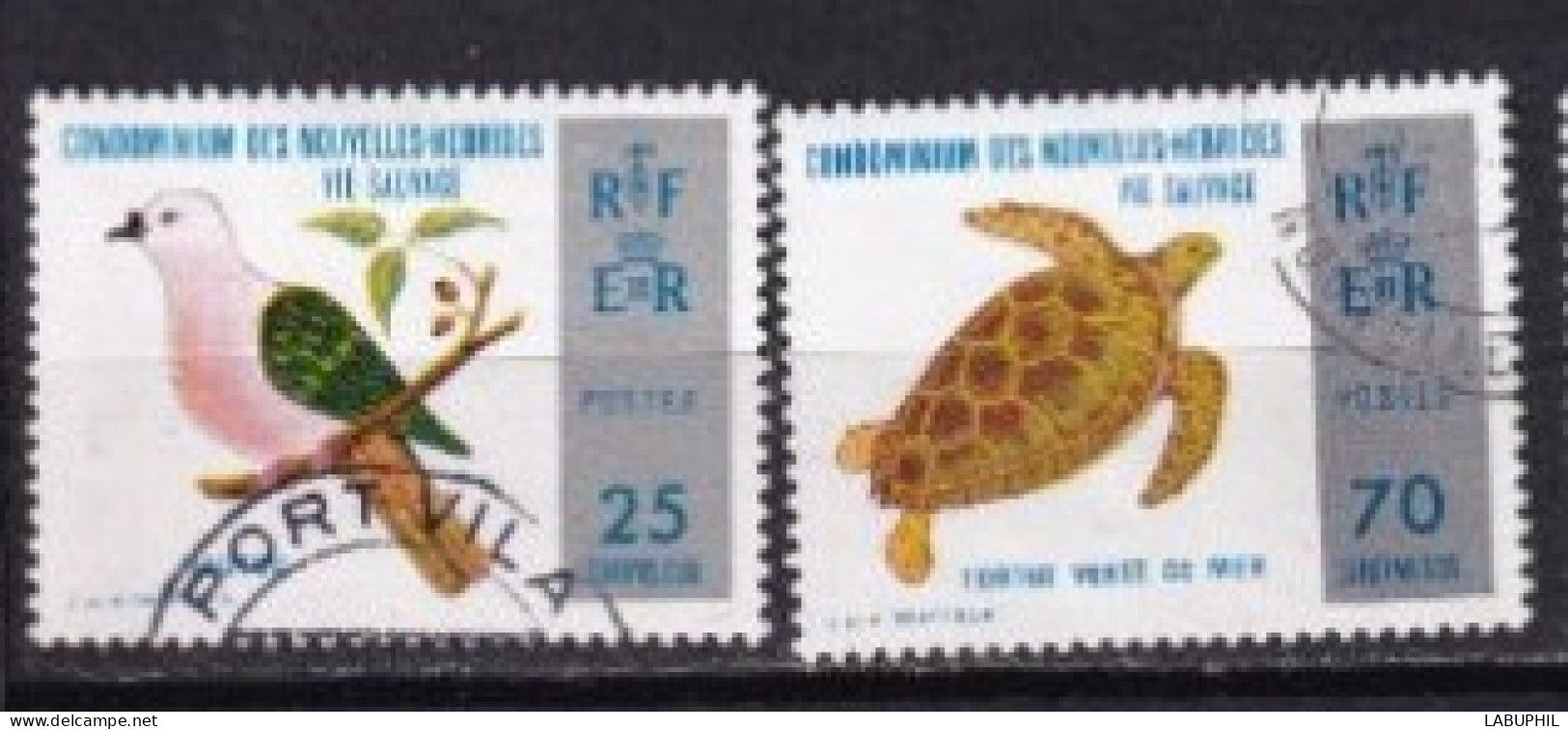NOUVELLES HEBRIDES Dispersion D'une Collection Oblitéré Et Mlh    1974 Faune - Used Stamps