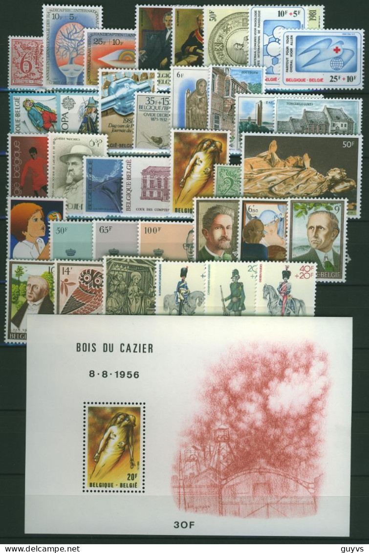 België/Belgique Jaar/ann 1981 ** COB = 60 Euro Vl2923 - Full Years