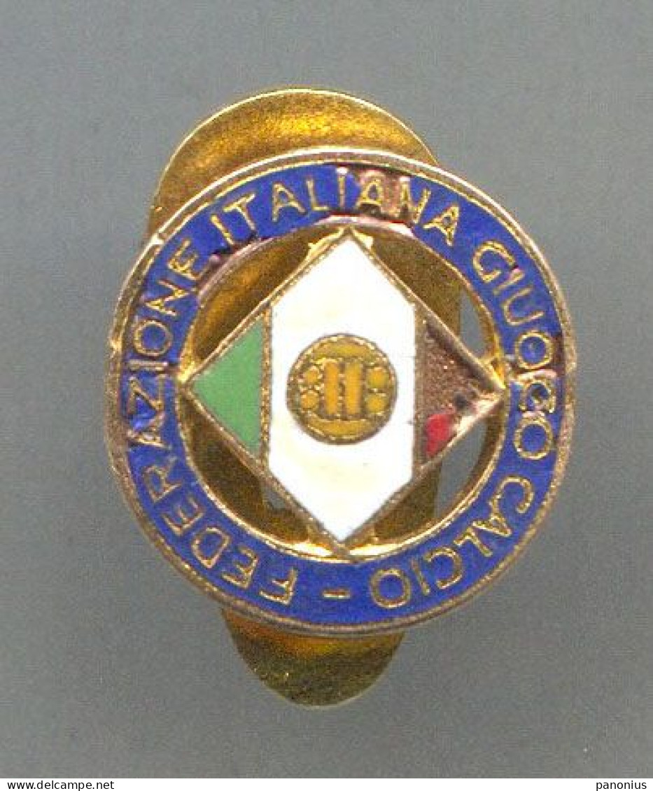 Football Soccer Futbol Calcio - Italy Federation, Vintage Pin Badge Abzeichen, Enamel Buttonhole - Football