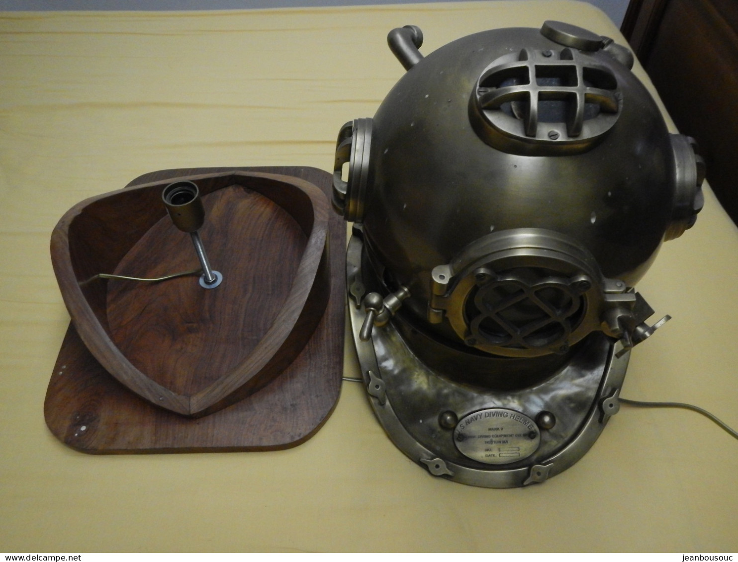 CASQUE DE PLONGÉE SCAPHANDRIER MARINE DES ÉTATS UNIS - Bateaux