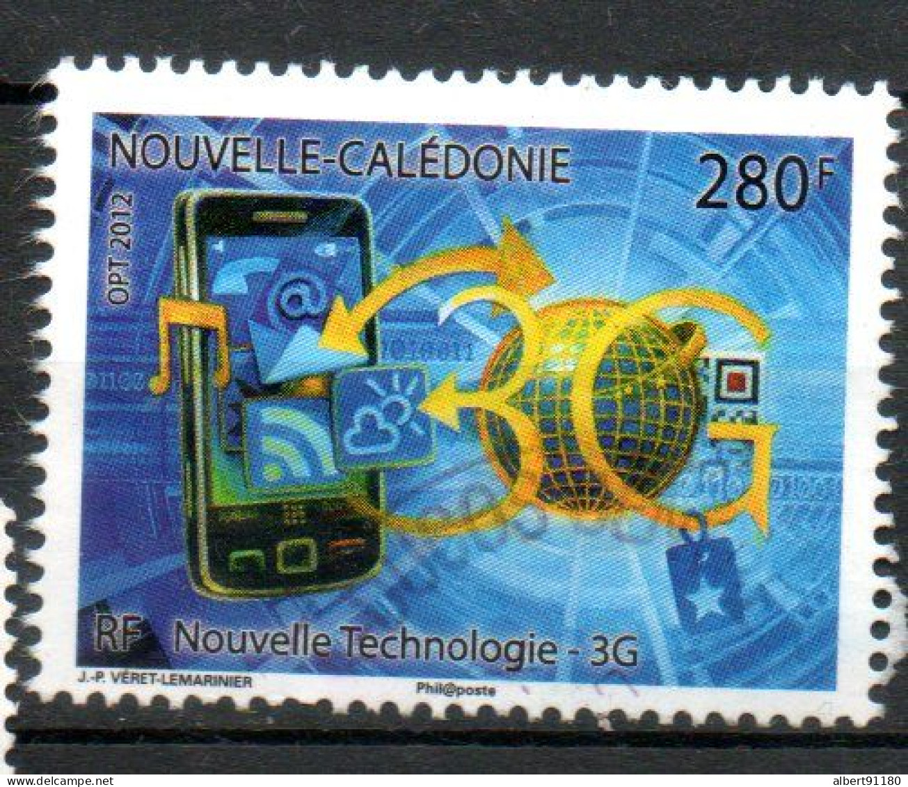 N CALEDONIE 3G 2012 N° ? - Used Stamps