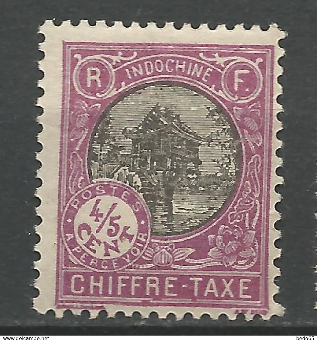 INDOCHINE TAXE N° 45 Gom Coloniale NEUF**  SANS CHARNIERE NI TRACE / Hingeless / MNH - Portomarken