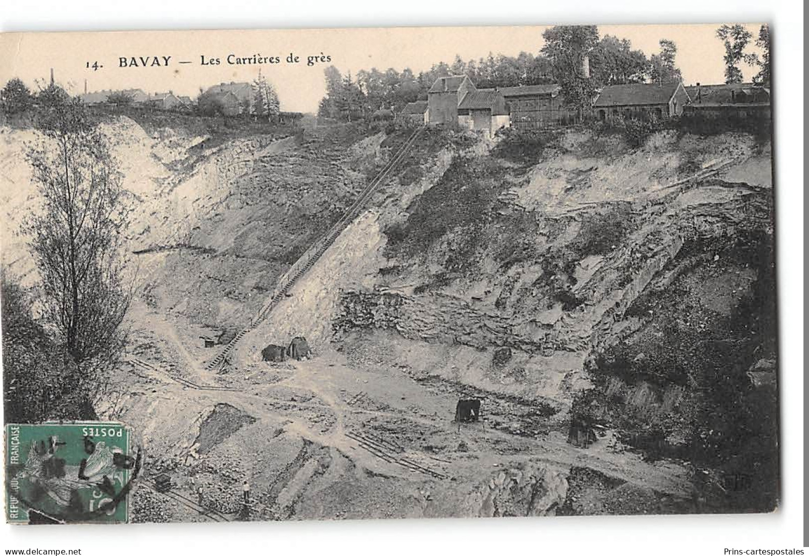 CPA 59 Bavay Les Carrières De Grès - Bavay