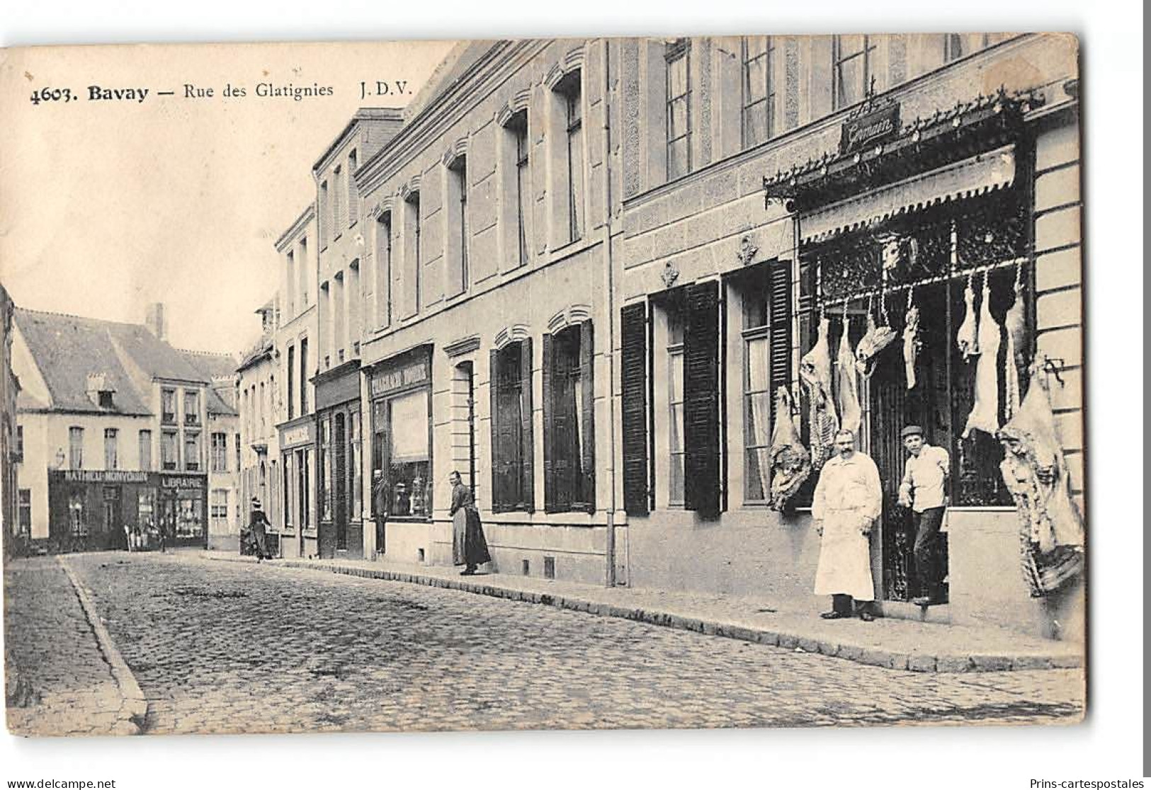 CPA 59 Bavay Rue Des Glatignies La Boucherie - Bavay